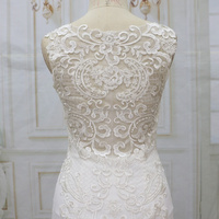 Robe de mariée de style sirène, motif de dentelle spécial, dos sexy, tenue de mariage