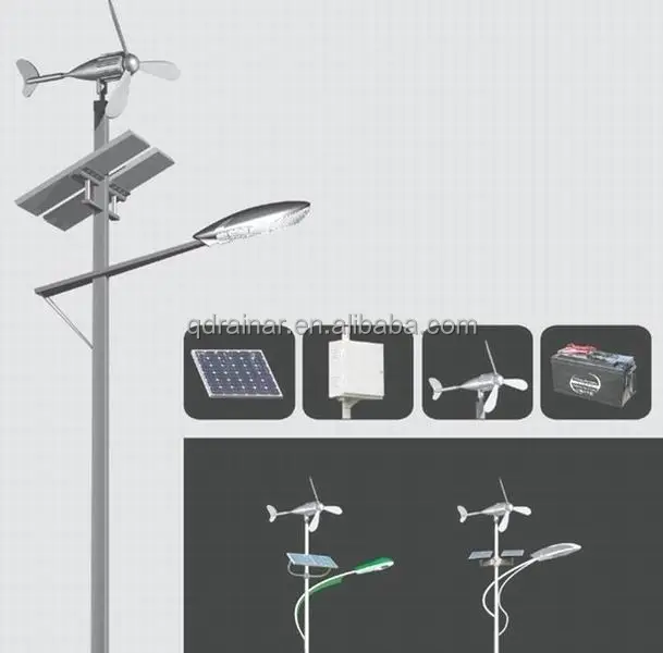 다기능 변경 사이의 풍력 및 태양 에너지 빛 포스트 램프 포스트