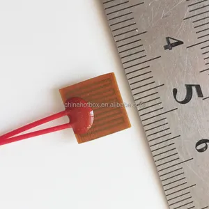 Tamanho pequeno 10*10mm 5v 0.9w, 1w 1.36w kapton pi, filme de polimida fina, almofada de aquecimento para placa eletrônica de sensor óptico, tapete aquecedor