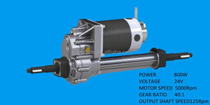 Il motore spazzolato Transaxle di cc di Plutools 24V 800W 5000Rpm 20:1 per tutto il carrello di Golf del terreno - Product Image 4