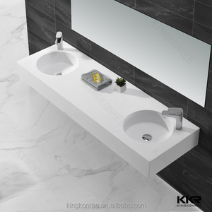 <span class=keywords><strong>Lavabo</strong></span> commercial avec étagère, <span class=keywords><strong>lavabo</strong></span> de salle de bain en surface solide - Product Image 5