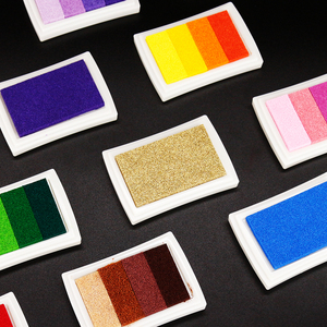 2019 Venta caliente nuevo producto de plástico colorido inkpad para los niños jugar enseñanza - Product Image 2