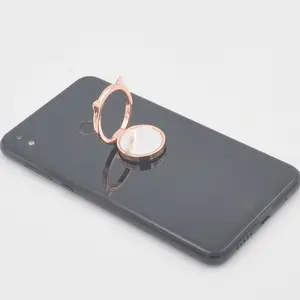 Mobile Phone Holder Finger Phone Ring Metal Magnet Bracket 360 Degrees Magnetic Phone Ring Holder Mirror Ring Stand