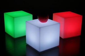 Modern PE LED Bar <strong>Table</strong> <strong>Cube</strong> Outdoor Cocktail <strong>Table</strong> with Remote Control for Home or Hotel Durable Plastic Material - Product Image 4