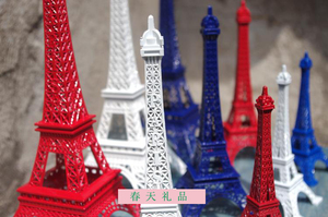 Modellino della Torre Eiffel in Metallo da 25cm, Decorazione Colorata per Vetrine e Casa, Tecnica Placcata con Stampa Offset - Product Image 5
