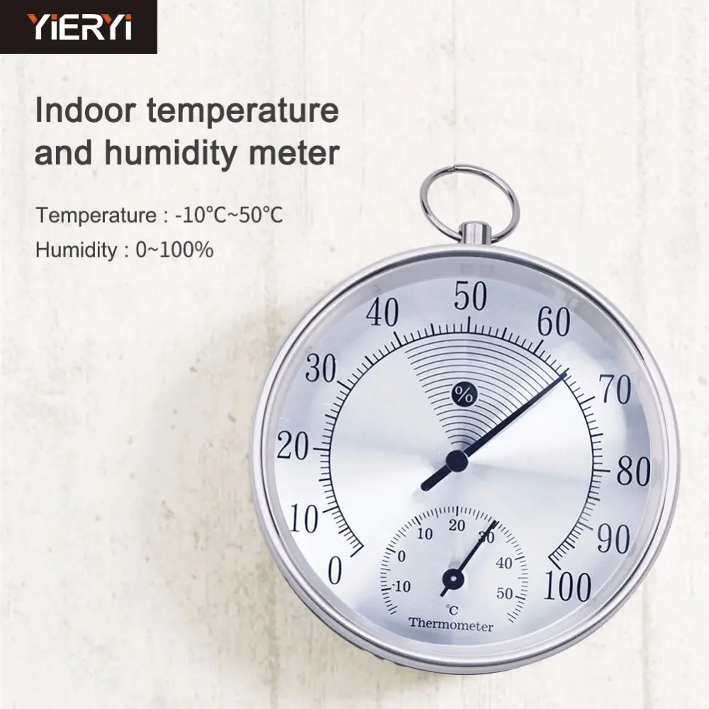 Termometer Dalam Ruangan Higrometer Pengukur Temperatur Luar Ruangan
