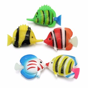 5 Pcs/Set Plastik Palsu Floating Buatan Ikan Tropis Simulasi Vivid Lanskap Tangki Akuarium Ornamen Dekorasi Aksesoris - Product Image 3