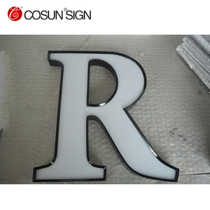 Cosun verde/azul/blanco LED letra <span class=keywords><strong>de</strong></span> canal <span class=keywords><strong>de</strong></span> aluminio tapa - Product Image 2