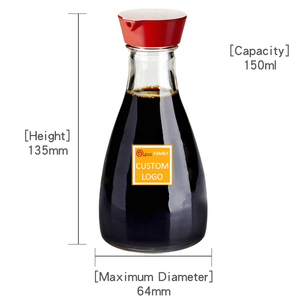 Bottiglia in Vetro <span class=keywords><strong>da</strong></span> 150 ml (5 oz) per Salsa di Soia con Tappo a Vite in Plastica, Campione Gratuito, Contenitori per Condimenti <span class=keywords><strong>da</strong></span> Cucina - Product Image 5