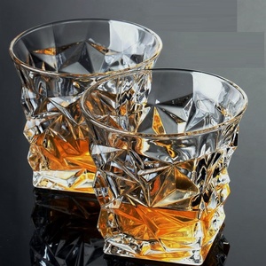 Vasos de Whisky de Diamante Haonai, Cristal, para Malta o Bourbon, Cristalería para Regalo. - Product Image 3