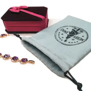 Custom Soft Flannel Cotton Jewellery Pouch Bag