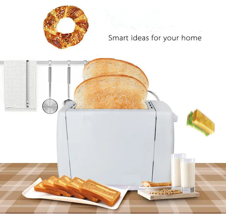 2021 пищевой уникальный дизайн, 2 ломтика, электрический тостер для хлеба из нержавеющей стали