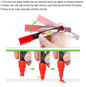marcador de tiza Pene capaz de nuestra propia marca impreso en los marcadores con propio del cliente etiqueta en el paquete - Product Image 1