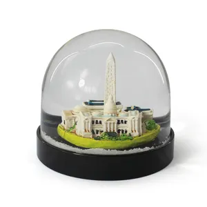 新到树脂景观雪球定制塑料雪球树脂城市景观雕塑水气球