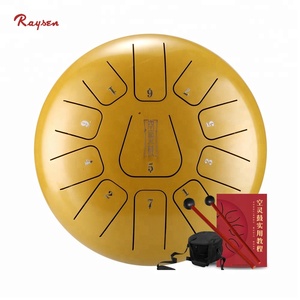 Tambours à doigts en acier, tambour jamaïcain, handpan harmonique, comprend une maillette musicale en caoutchouc et un sac de transport - Product Image 4