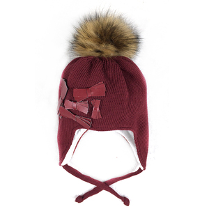 Hot for baby girls knitted girl caps sunhat baby than ago dot pattern - Product Image 1