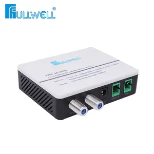 Fullwell FTTH ตัวแปลงตัวรับสัญญาณออปติคอลโหนด1550nm WDM พร้อมเอาต์พุตแบบคู่