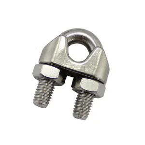 Din741 fasteners stainless steel wire rope clamp clips high quality stainless steel cable clip cn silver zhibo stainless steel din741