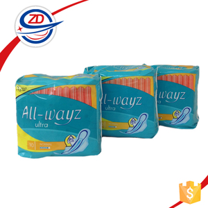 Serviettes hygiéniques respirantes en coton à haute absorption de 270 mm, marque d'usine, vente chaude au <span class=keywords><strong>Congo</strong></span> - Product Image 3
