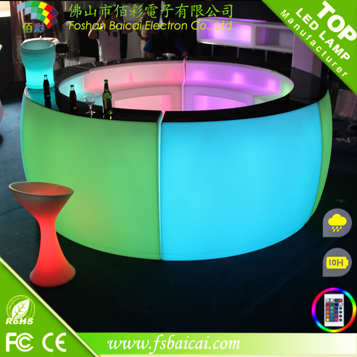 Современный бар/светодиодная барная стойка зеленого, красного, синего, желтого и белого цветов