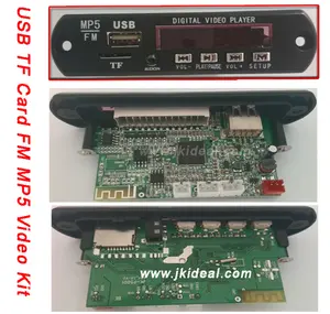 Decodificador de vídeo e áudio usb JK-P5001, kit automotivo mp3, mp4, mp5, player, placa de circuito