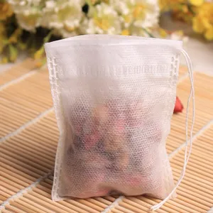 Customized Size Chinese Herbal Medicine Foot Bath Tea Bath Drawstring Non-Woven Fabric Filter Bag