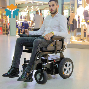 Rehabilitation Therapy Durable <strong>Folding</strong> Steel <strong>Mini</strong> Power <strong>Wheelchair</strong> for Disabled