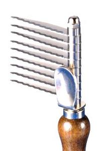 Accessoires pour animaux de compagnie outil de toilettage lame en acier inoxydable peigne à râteau pour chien - Product Image 5