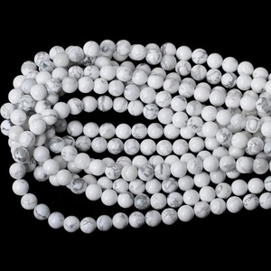 Оптовая торговля, Красивые натуральный белый <span class=keywords><strong>Howlite</strong></span> Круглый бисер драгоценный камень свободные бусины для изготовления ювелирных изделий, ожерелий и браслетов - Product Image 5