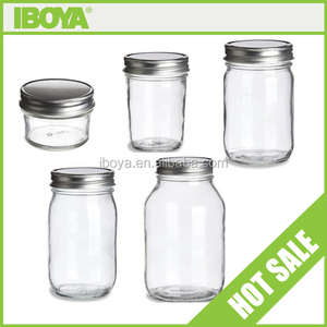 Half pint 8 oz cónico de <span class=keywords><strong>cristal</strong></span> mason jar con tapa hermética - Product Image 3