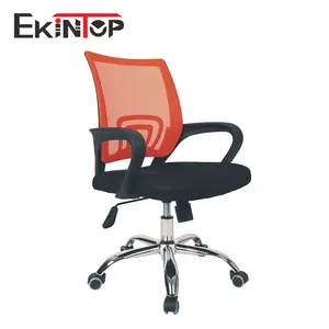 Ekintop kursi putar Modern kantor mewah, furnitur jaring putar ergonomis untuk staf Kantor Umum