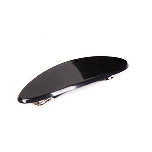 CANYUAN – <span class=keywords><strong>barrette</strong></span> à <span class=keywords><strong>cheveux</strong></span> noir moyen arrondi en filet d'acétate, <span class=keywords><strong>barrette</strong></span> classique à léopard pour l'hypoténuse - Product Image 3