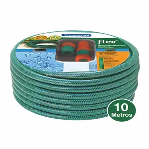 Ev ve bahçe için PVC yeşil/pembe pvc bahçe hortumu 12mm x 15m/30m/50m