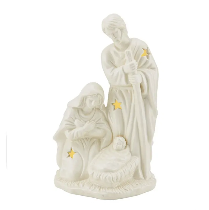 Splendeur Sainte Famille Nativité avec Lumière LED