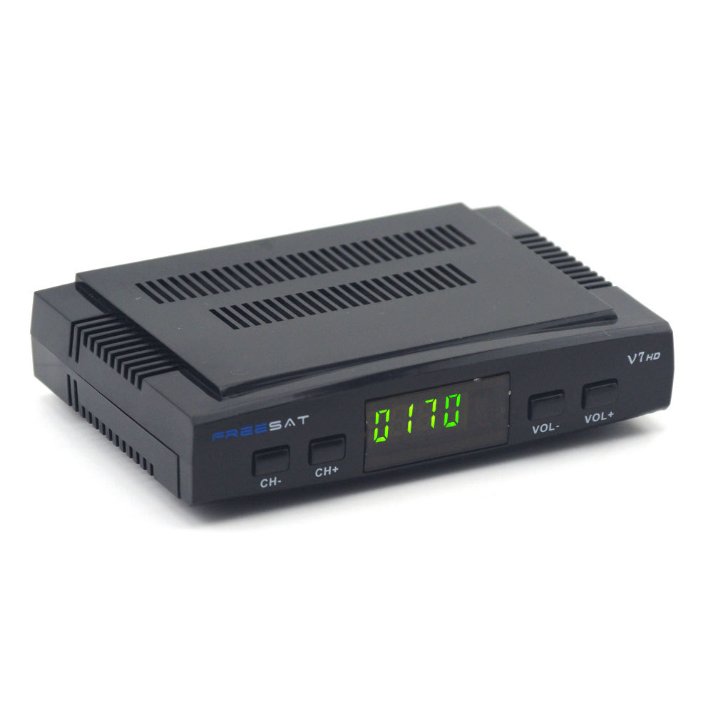 Freesat V7 HD Biss Key Powervu set top box DVB-S2 FTA satellite TV Récepteur cccam youtube youporn chaude vidéo soutien