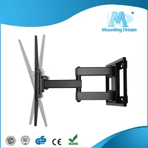 Full Motion TV Wall Mount for Most 26-55 Inch TVs, Wall Mount for TV with Swivel Articulating Arms,up to VESA 400x400mm 99 lbs