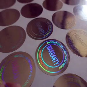 Groothandel Hologram Sticker Papier UV Inkt Afdrukken Security Holografische Sticker