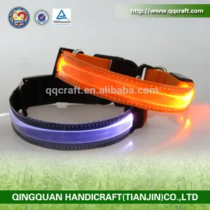 2015 Hot Super bright double-line LED Flashing Led dog Collar