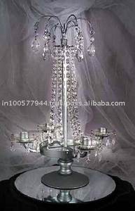 Candélabre moderne en cristal antique fait à la main mariage de fleurs de style européen bougeoir conique en aluminium gaufré moderne - Product Image 2