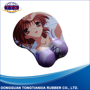 Écologique de silicium <span class=keywords><strong>gros</strong></span> <span class=keywords><strong>seins</strong></span> <span class=keywords><strong>sexy</strong></span> girl tapis de souris avec repose-poignet - Product Image 1