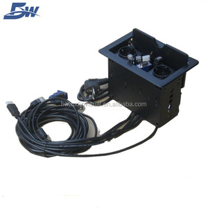 BW-gestión de cables de escritorio de ordenador, Cable de datos de alimentación USB VGA/Cable de sobremesa, caja Cubby