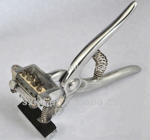 Cettia Kd712 Hot Bán SS 304 Chất Liệu Động Vật Thỏ Tai Xăm Plier Forceps Với Liên Kết - Product Image 5