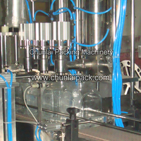Machine de remplissage automatique de liquides pour bocaux de verre (olives, cornichons, concombre) contrôlée par PLC, pour huile, poudre, boissons et produits chimiques