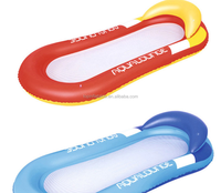 Nouvelle chaise longue de piscine gonflable de L'eau gonflable net poche flottante matelas en gros pour adultes