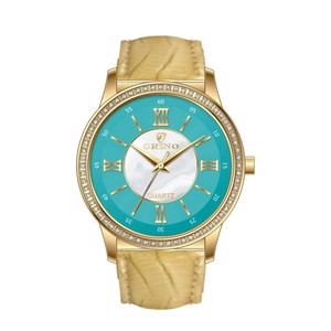 Venta caliente caso de piedra de cuero genuino correa de reloj de señora - Product Image 6
