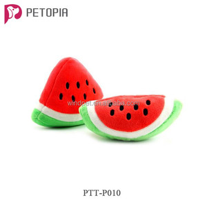 Peluş Meyve Karpuz Pet Köpek Molar Squeaky Oyuncaklar Chew - Product Image 3