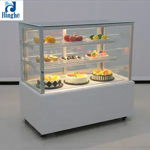 2023 New Cake Cafe Bakery Refrigerated Fresh Fruit Cake Display Cabinet Refrigeration Equipment
