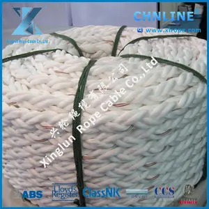 8 Strand Marine Rope 2.5 Inch Pp Marine Rope 64mm Mooring Rope Polypropylene