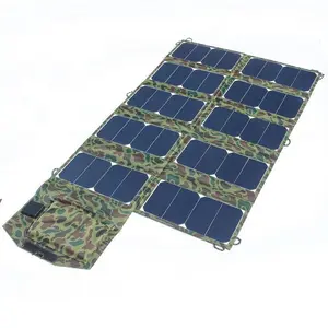 BUHESHUI 64W 18V Sunpower Foldable Waterproof Solar Panel Charger for Laptop mobile Phone DC21V+Dual USB