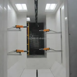 Nhanh Chóng Thay Đổi Màu Sắc Tĩnh Điện PVC Powder Coating Spray Booth